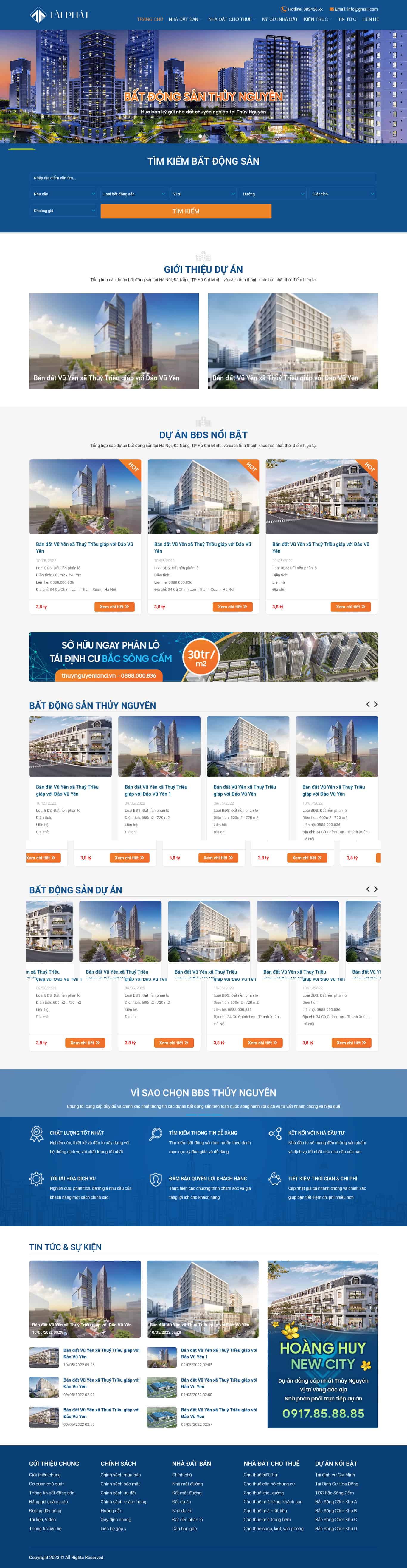 Theme WP Bất động sản 30 Giá rẻ | Giao diện đẹp | Chuẩn SEO