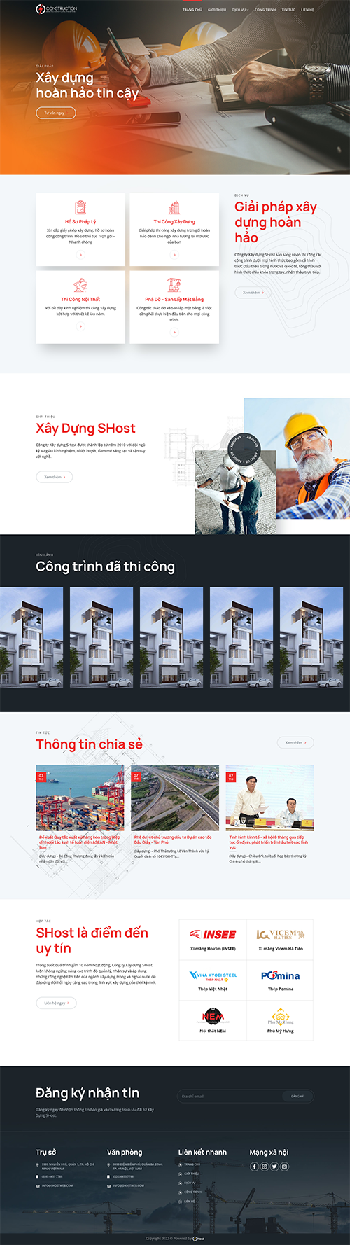 Theme WP Thiết Kế Xây Dựng 4 Giá rẻ | Chuẩn SEO